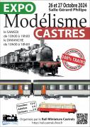 Affiche exposition modelisme ferroviaire castres 26 27 octobre 2024